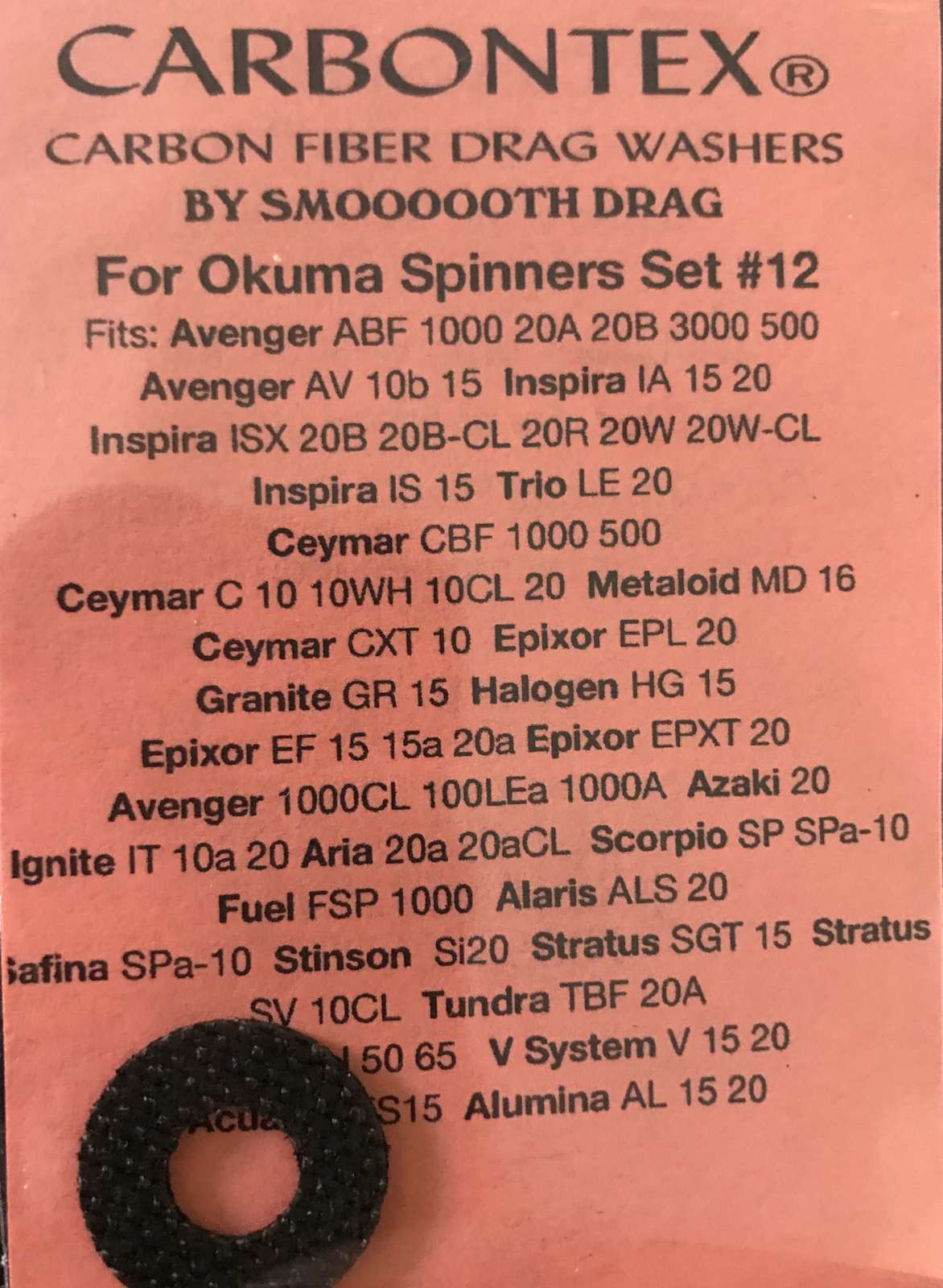 OKUMA CEYMAR CBF 1000 500  C 10 10WH 10CL 20 CXT 10  CHD 1000A CS 10CL CARBONTEX