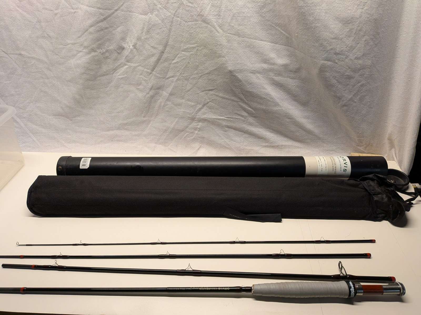 Orvis Clearwater 9′ 4pc 6wt Fly Fishing Rod 906-4 Graphite w/Tube & Sock