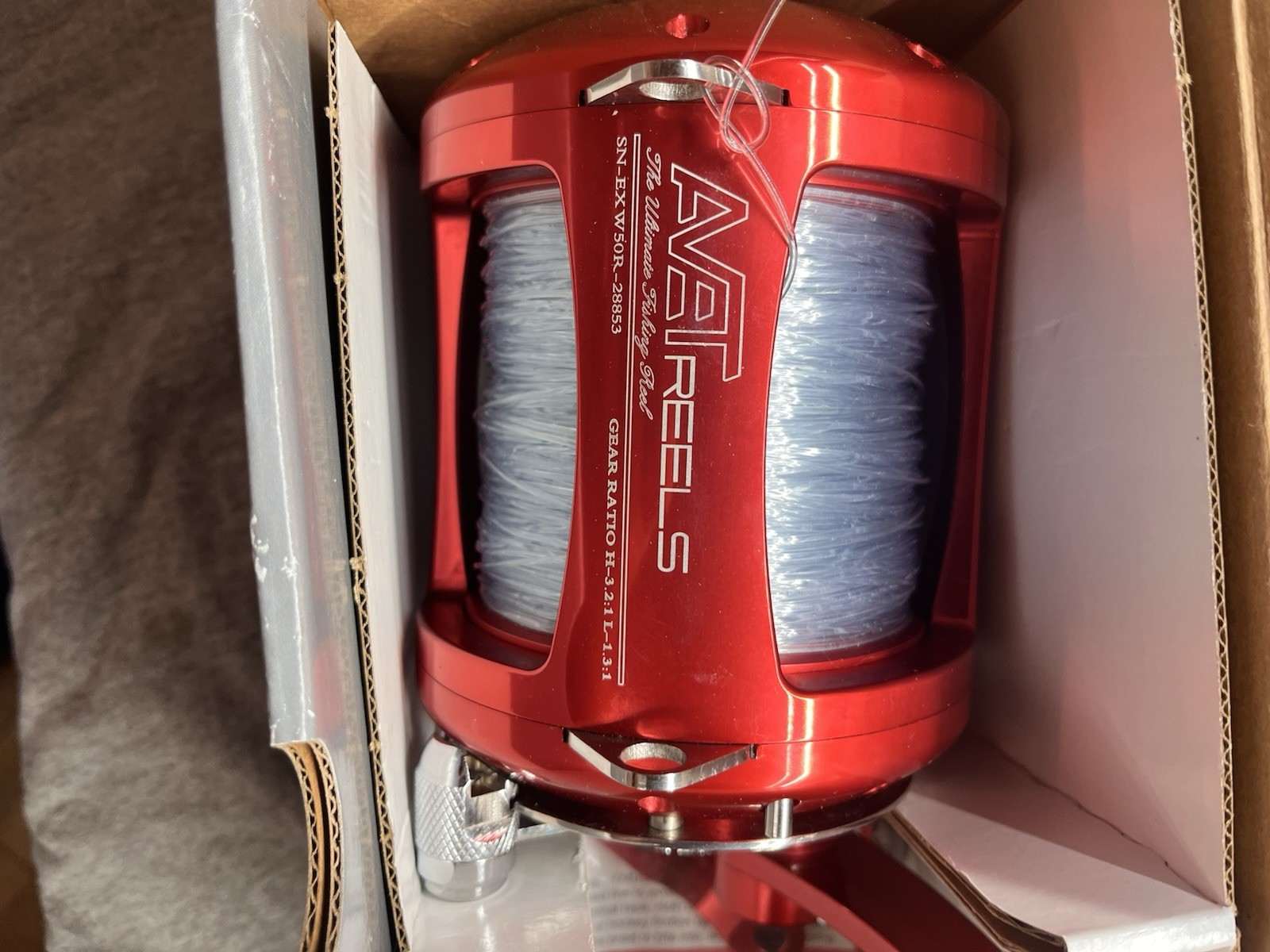 Avet Pro EXW 50/2 2-Speed-With 700yards 150lb Hollow Diamond Braid & 200lb Top.