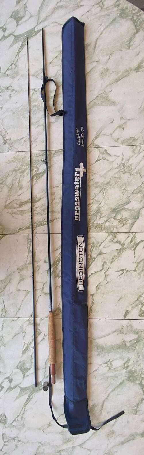 Redington Crosswater CW 8′ 2pc Line #5 Fly Fishing Rod w/ Sleeve