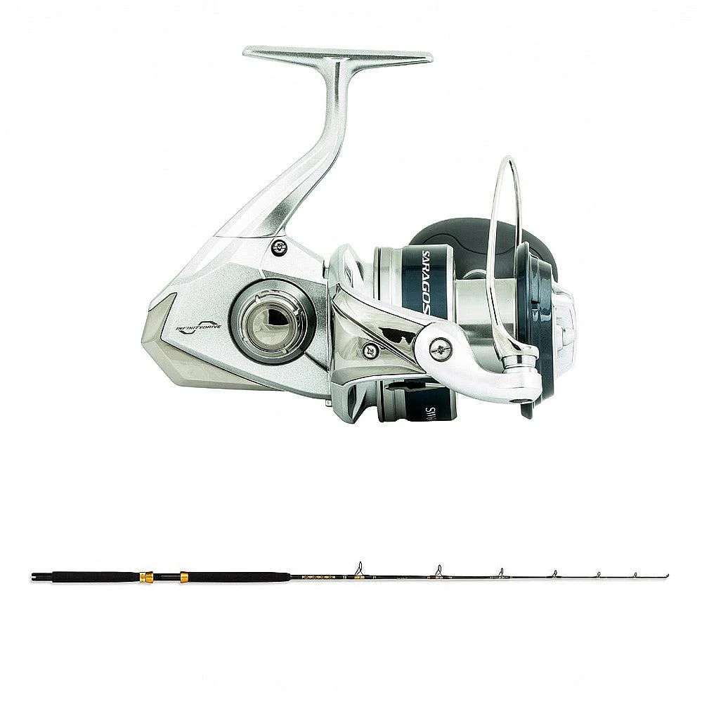 Shimano SARAGOSA SW A 20000PG with STSP 15-50 6’6″ CHAOS Gold Combo