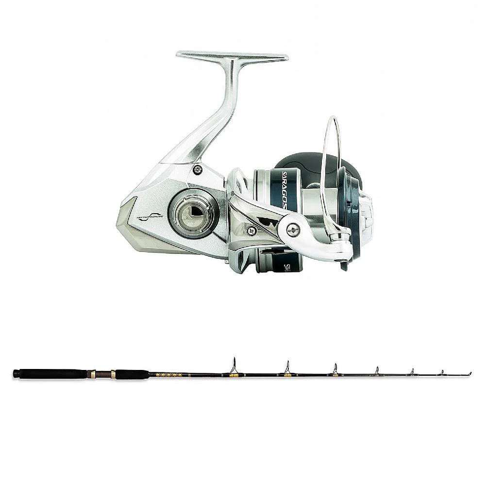 Shimano SARAGOSA SW A 25000 with SPC 20-40 Sic Guides 7′ CHAOS Gold Combo