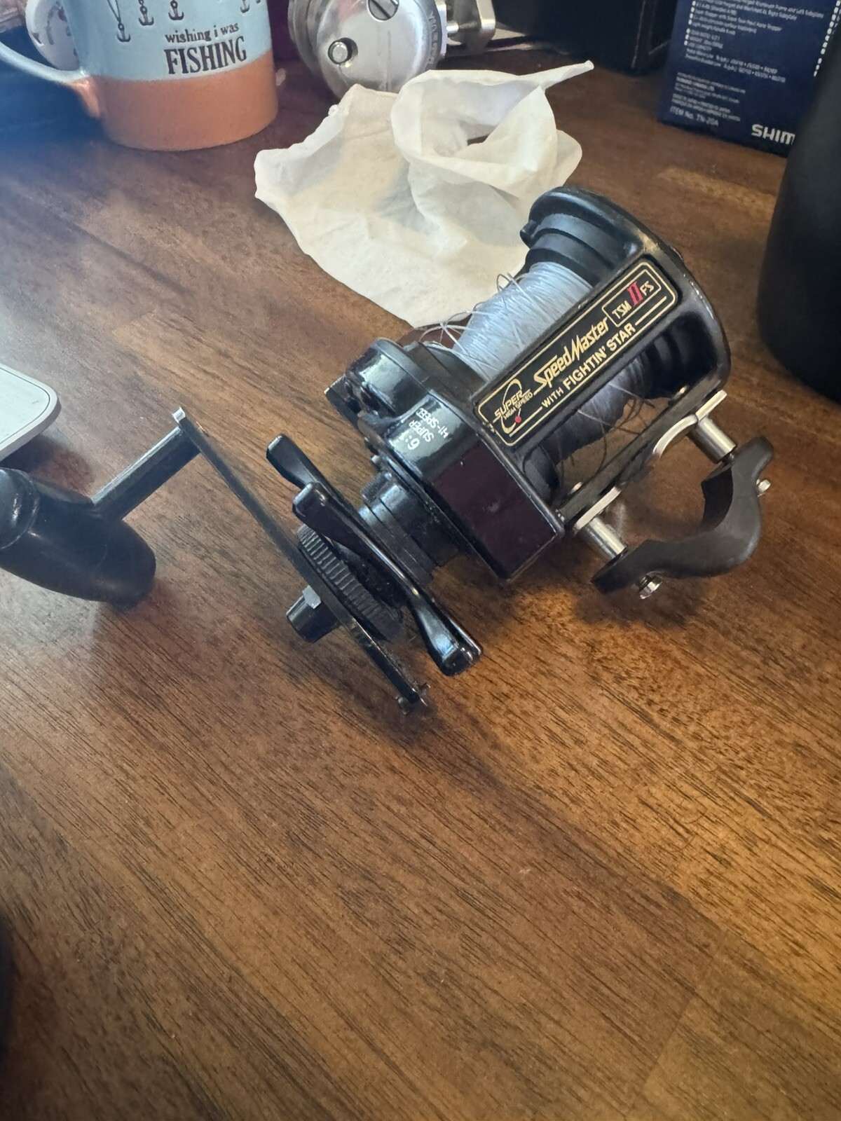 Rare Shimano Triton Speedmaster TSM II w/ Fightin’ Star 6:1 Fishing Reel