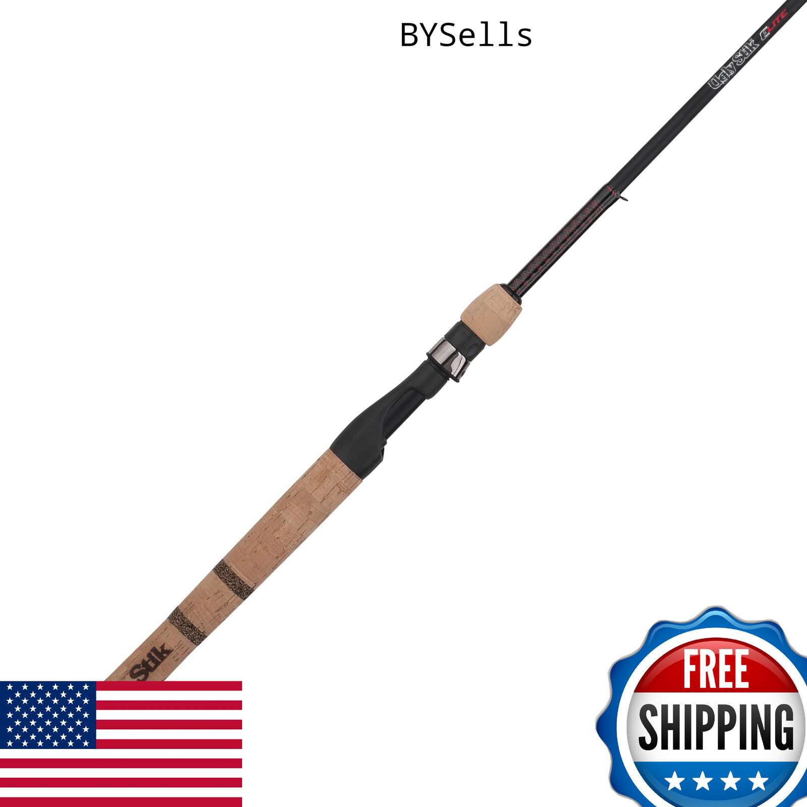 Shakespeare Ugly Stik 7’ Elite Spinning Rod 2-Piece Light 2-6lb Action