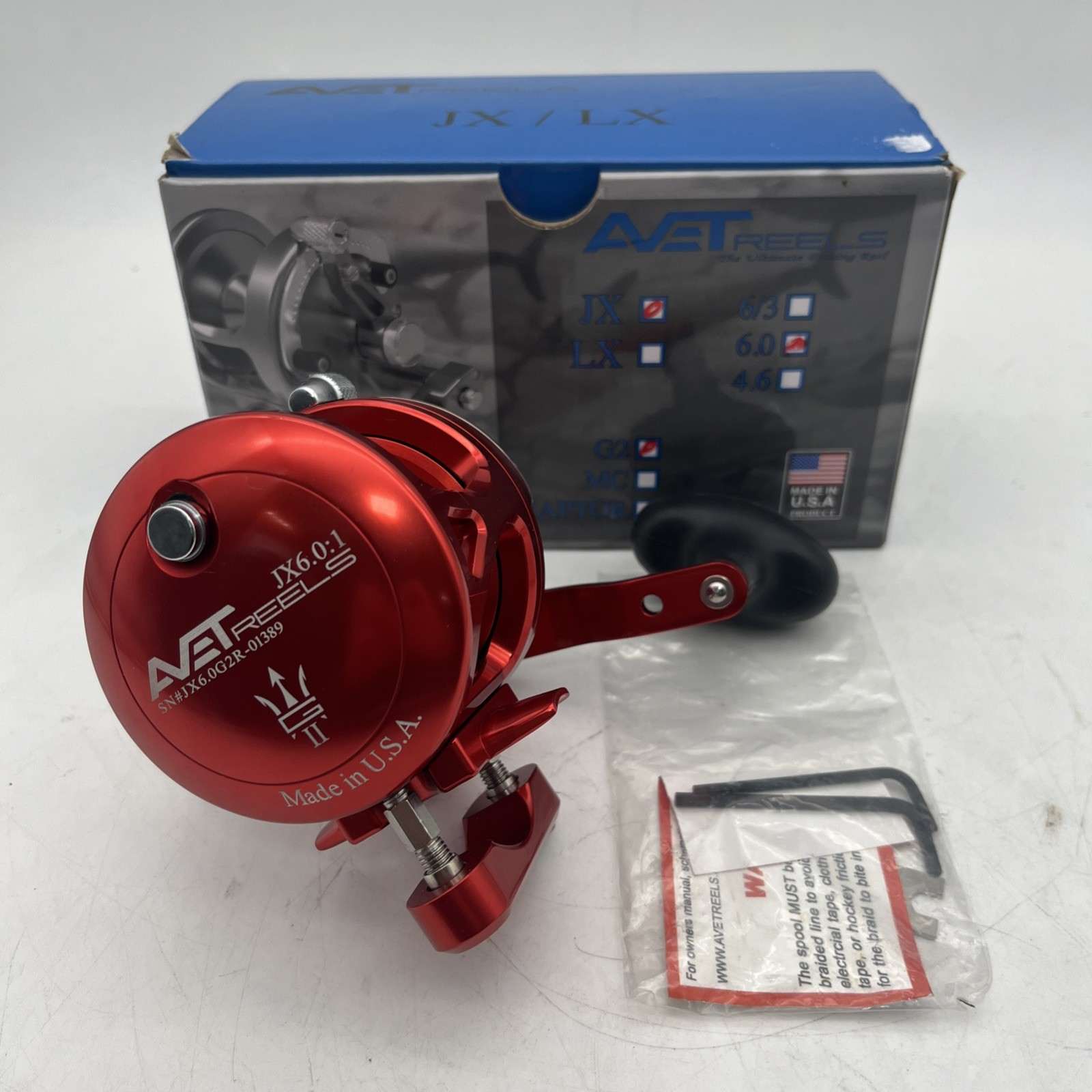 Avet JX 6.0  G2 Single Speed Lever Drag Casting Reel