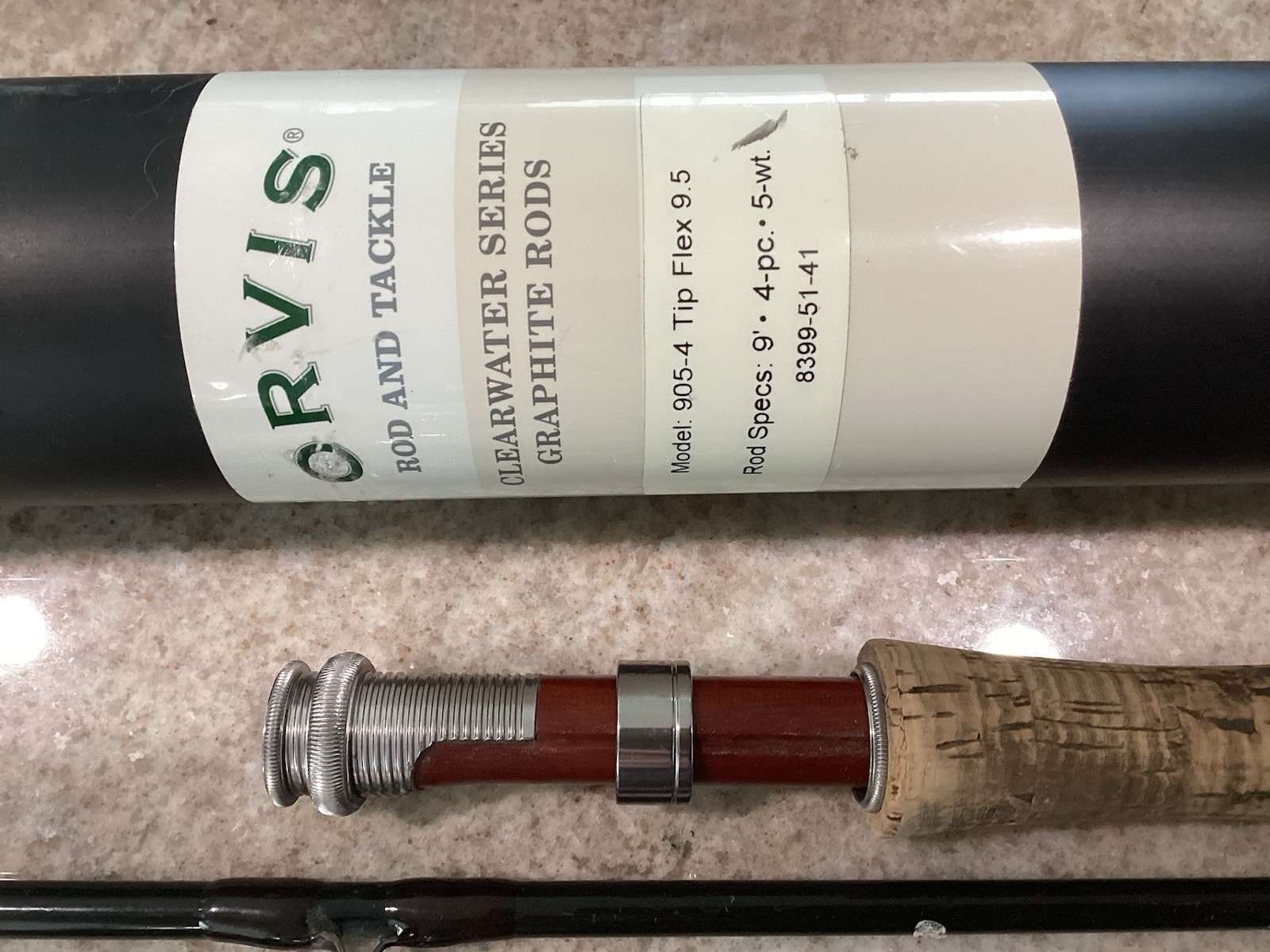 Orvis Clearwater Model 905-4, Tip Flex 9.5 3 1/2 oz, 9 Ft, 5wt. Line, 4 Pieces