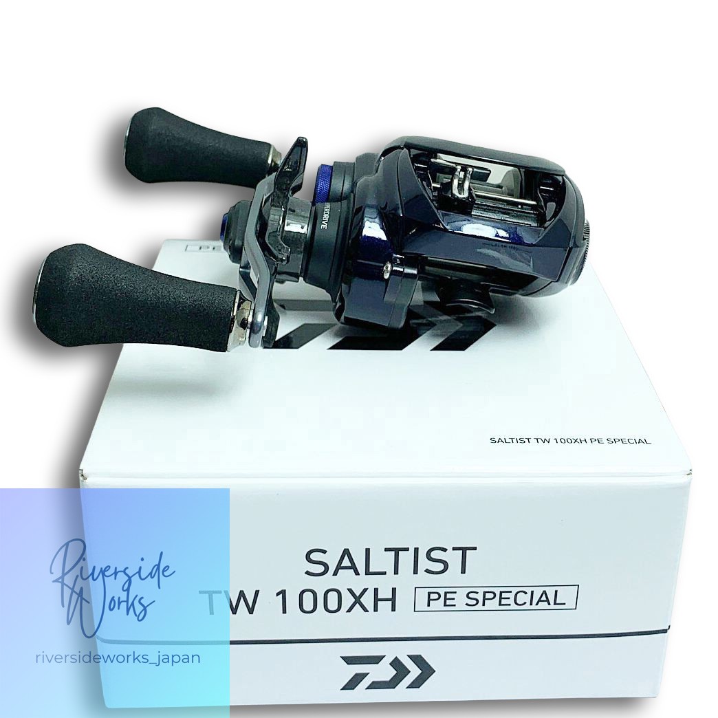 DAIWA 23 Saltist TW 100XH PE Special Bait Reel A Rank Box Manual Used JP