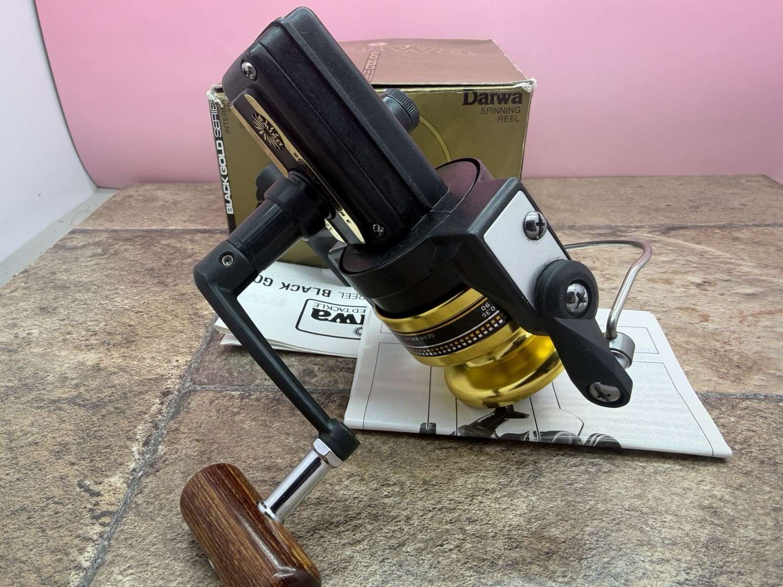 Vintage JAPAN Daiwa BG13 Black Gold BG 13 Spinning Fishing Reel-Beauty-box