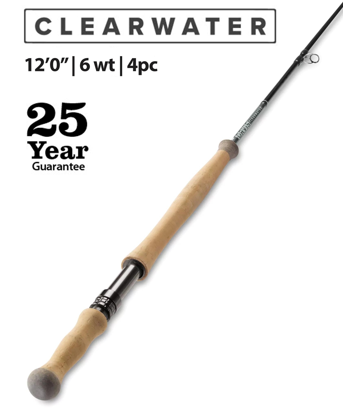 Orvis Clearwater 6wt 12′ Spey Rod | 25 Year Warr. – FREE SHIPPING