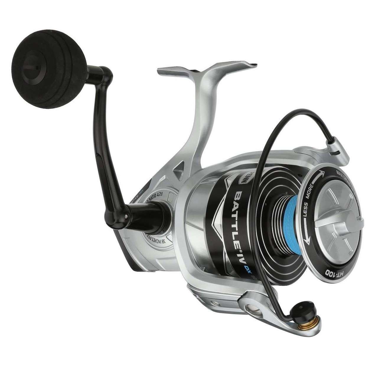 Penn Battle IV DX BTLIV8000DX Saltwater Spinning Fishing Reel 4.7:1 Gear Ratio