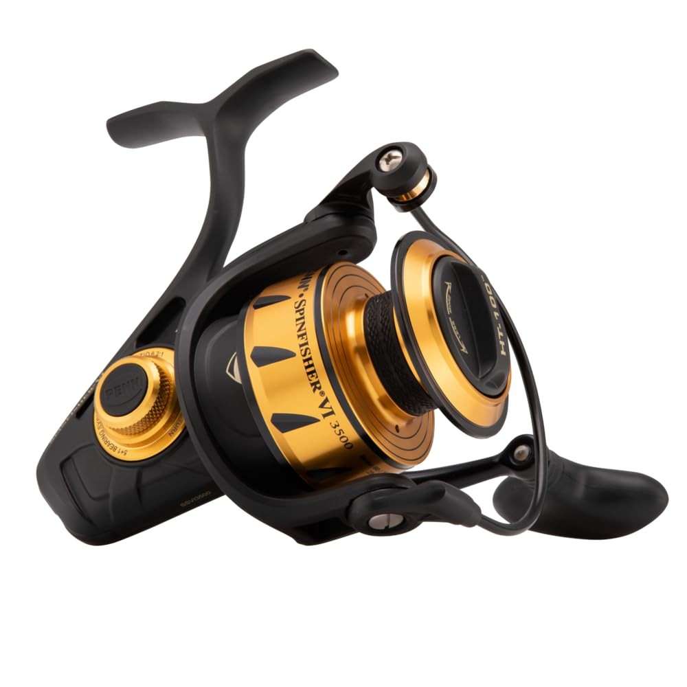 Penn Spinfisher Vi 3500 Black Gold Saltwater Fishing Reel Ipx5 Sealed Durable