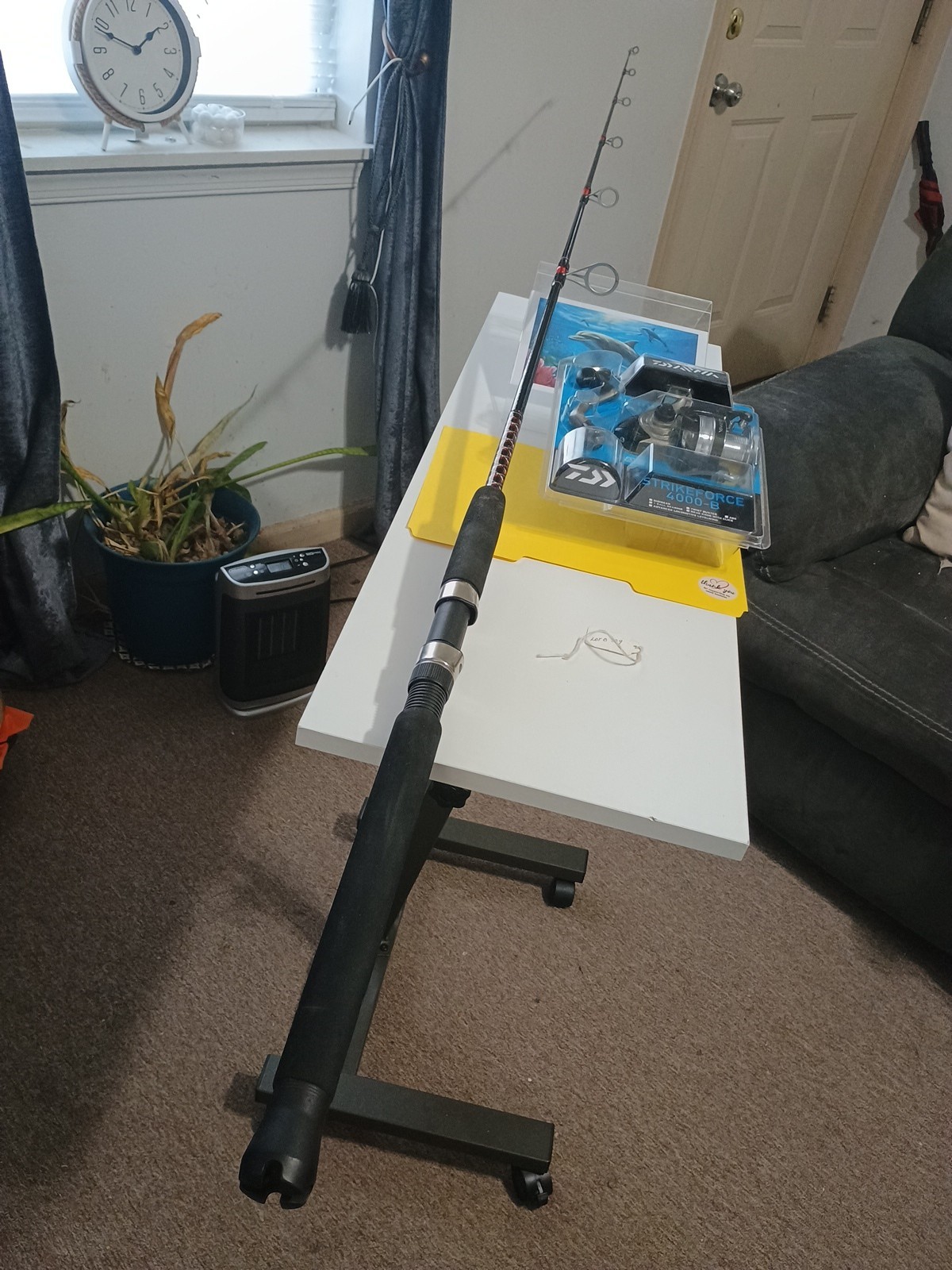 Spinning Fishing Rod Ugly Stik 6’6″ Med 12-30lb And Reel Strikeforce 4000B