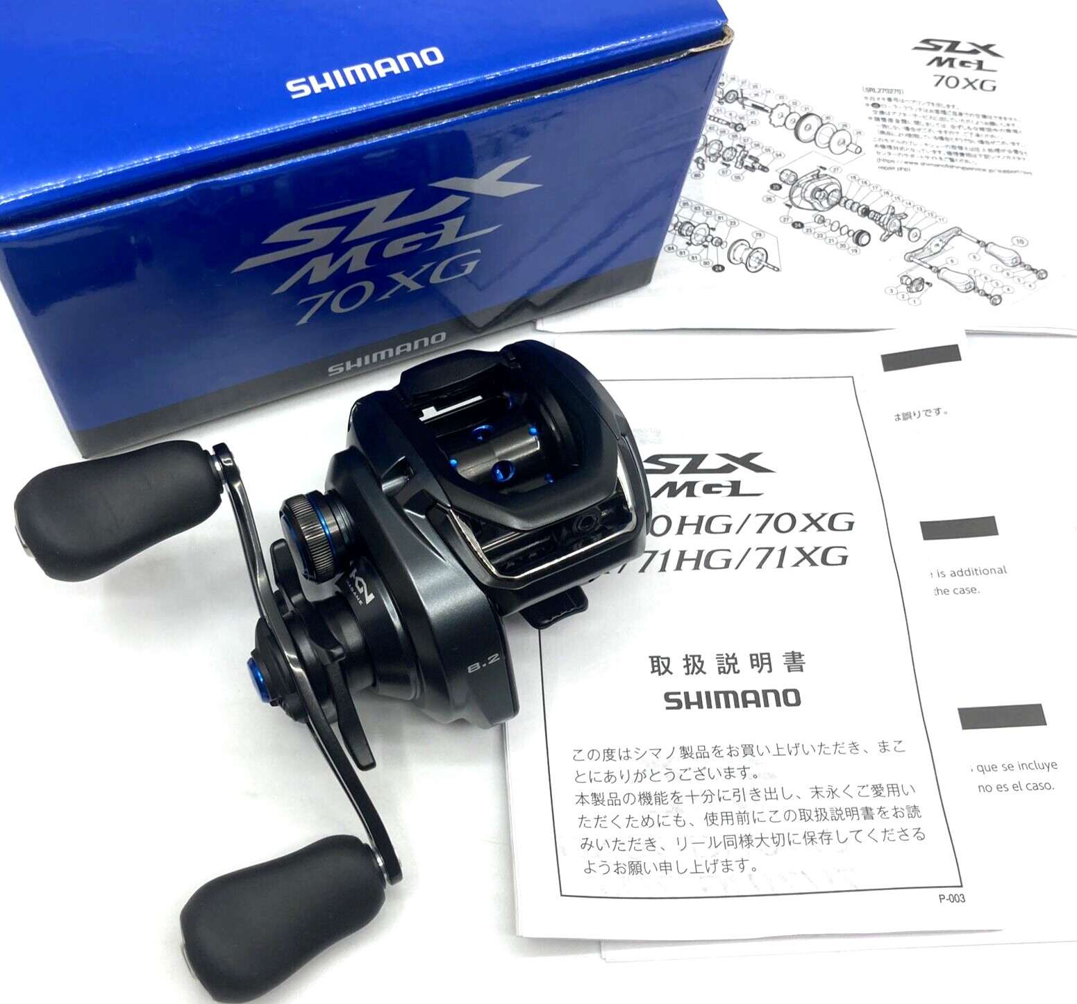 Shimano 19 SLX MGL 70XG Right Handed Baitcasting Reel In Box From JPN “Top Mint”