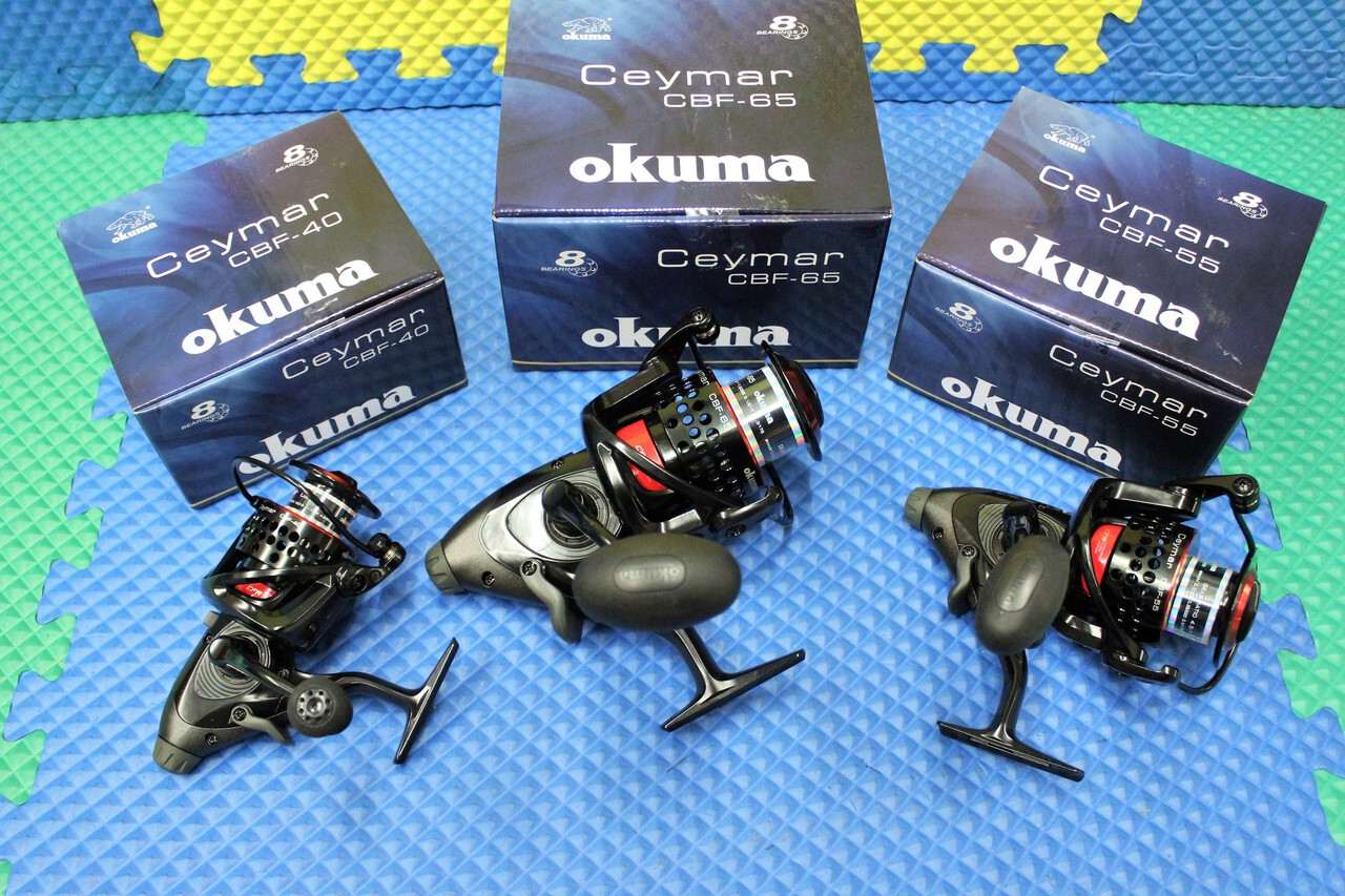 Okuma Ceymar Baitfeeder Spinning Reel 8BRG CBF Series CHOOSE YOUR SIZE MODEL!