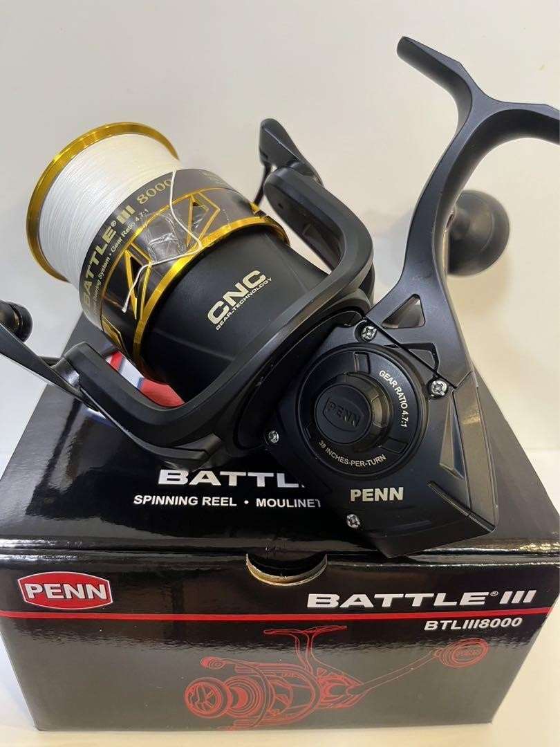 Penn Battle Iii8000 Full Drag 8 Pe6 No. 100Lb Japan