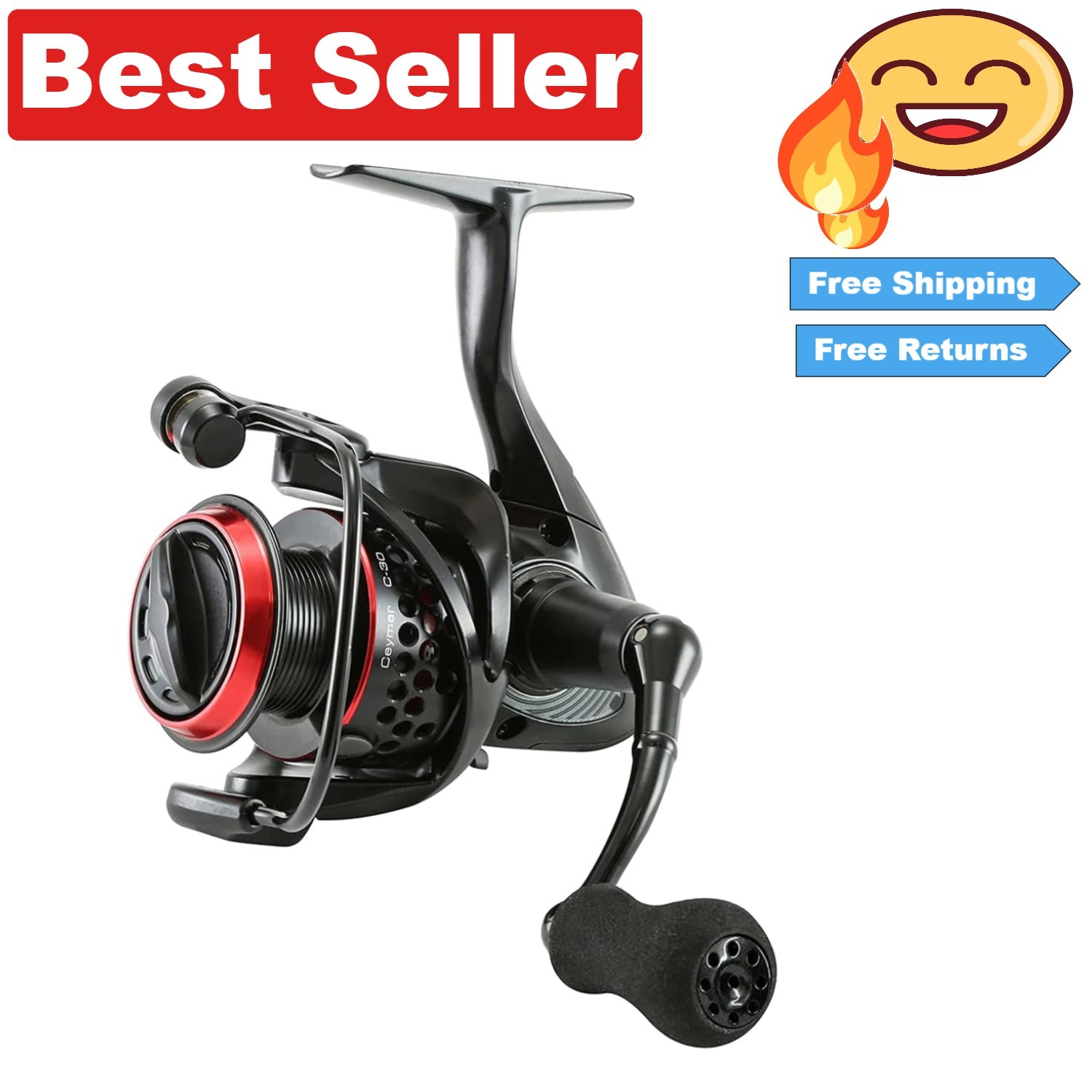 Okuma Ceymar 8BB Spinning Reel – Anti-Reverse, Lightweight, Agile Fishing Gear