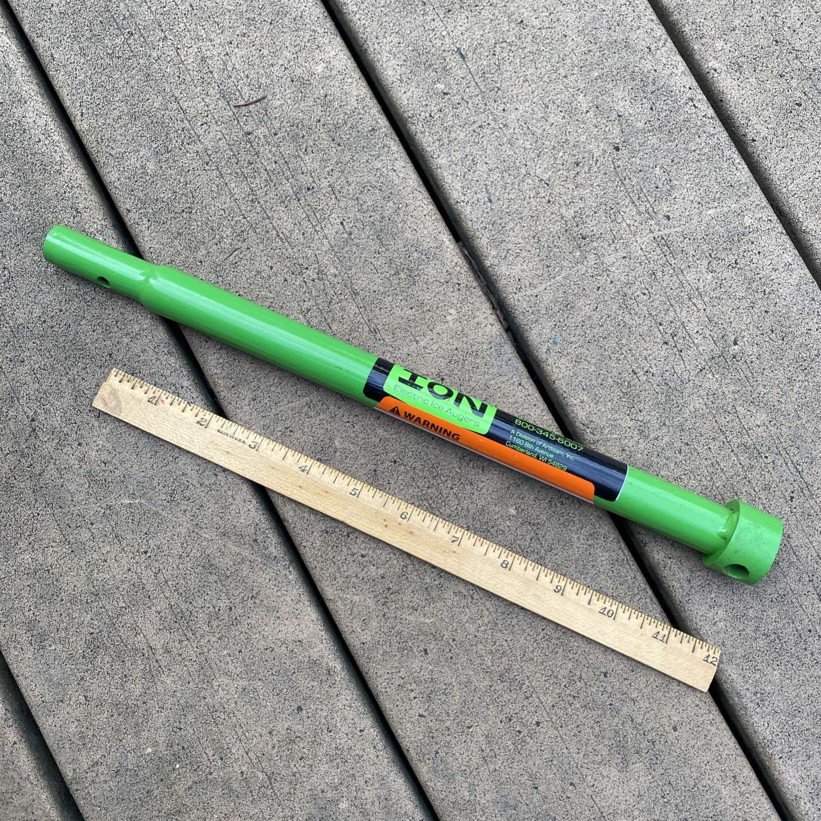 ION 42887 12″ Extension Replacement SPARE for Cordless ION Ice Auger, inch Green