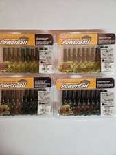 Lot of 4 BERKLEY POWERBAIT 3″ SHAPE 108 in Watermelon AND Okeechobee Craw color