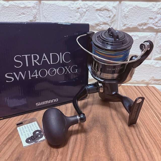 Shimano 22 Stradic SW 14000XG New Spinning Reel Unused, with PE Line and Box