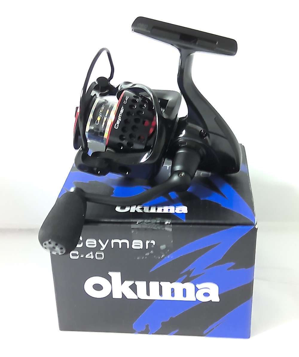 Okuma Ceymar C-40 8BB 5.0:1GR Spinning Reel Black/Blue NEW IN BOX !