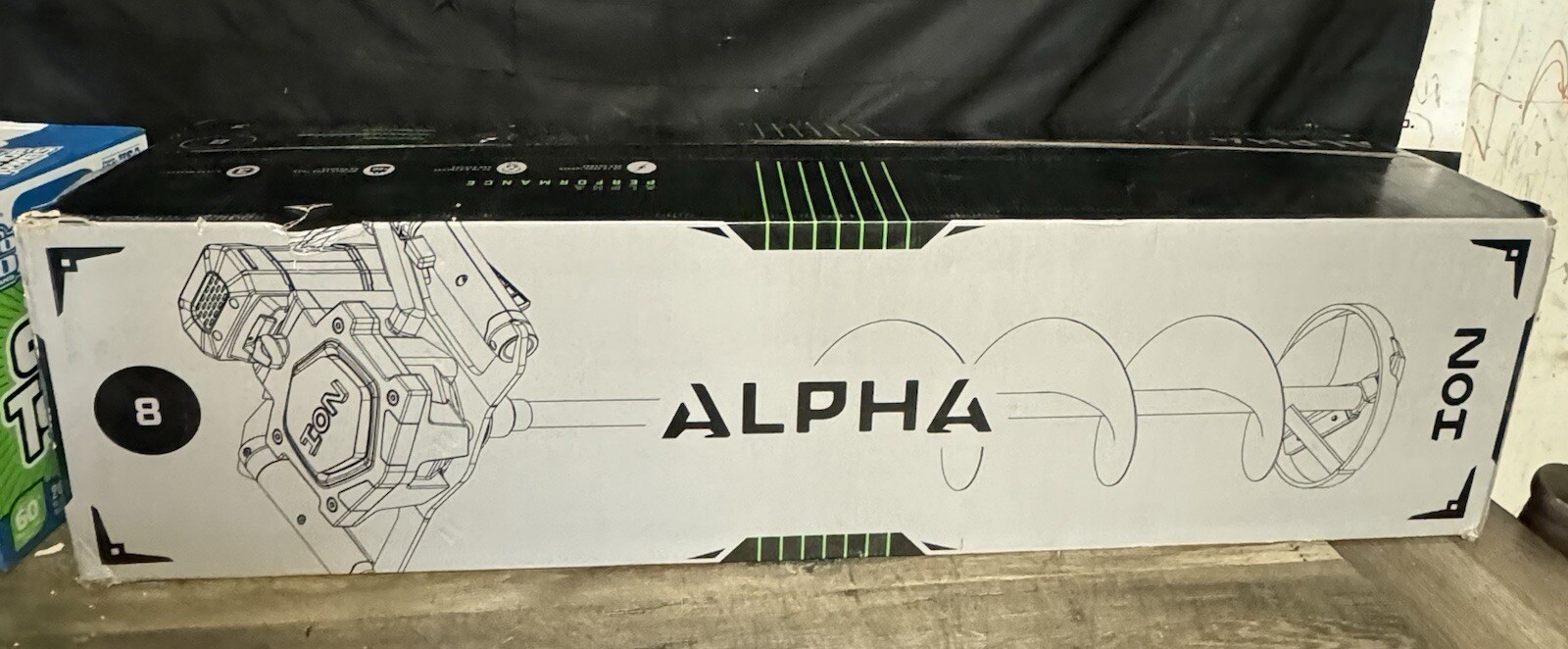 ION ALPHA 8” Steel 4AMP Battery Power Ice Auger ION-59150-NEW!