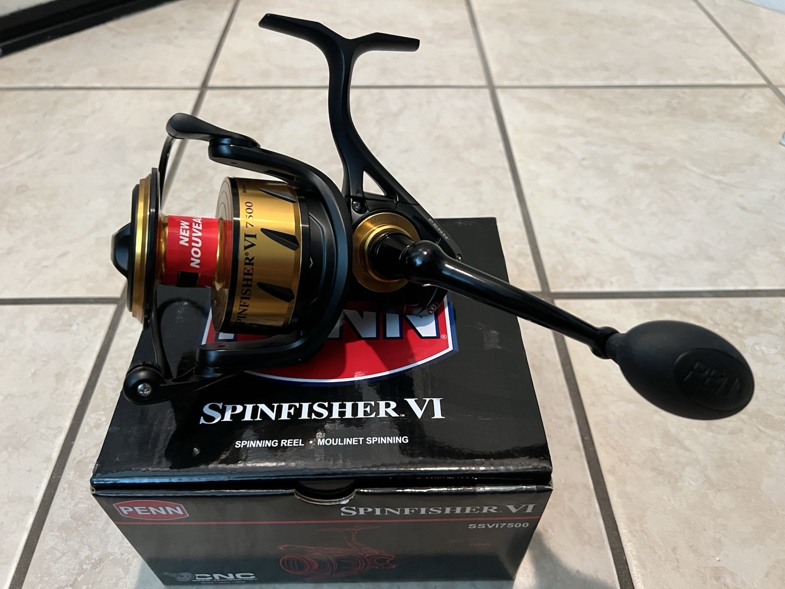 New Penn Spinfisher SSVI7500 Spinning Reel (NOS) New In Box