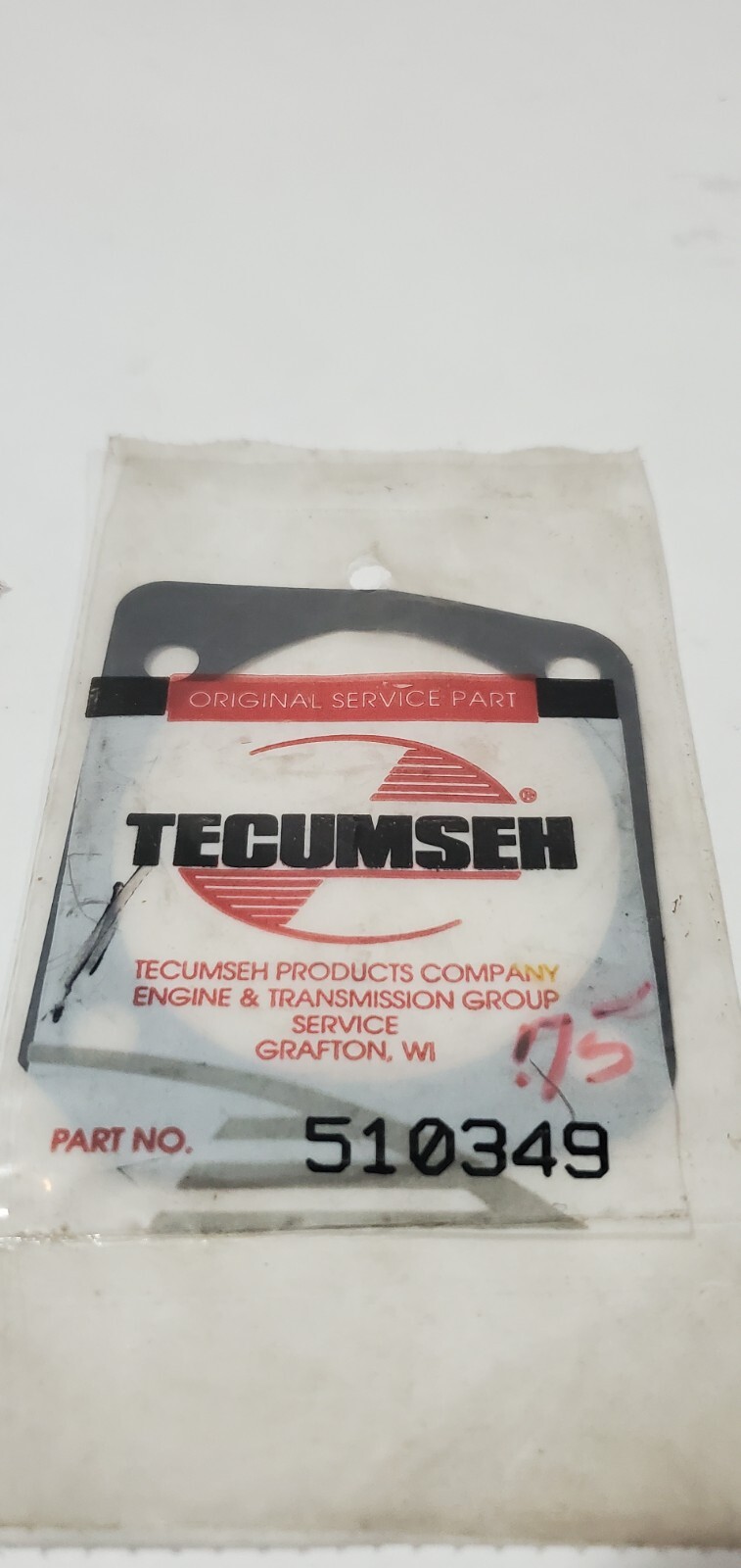 Tecumseh engine 510349 cylinder head gasket genuine oem TC 300 jiffy ice auger