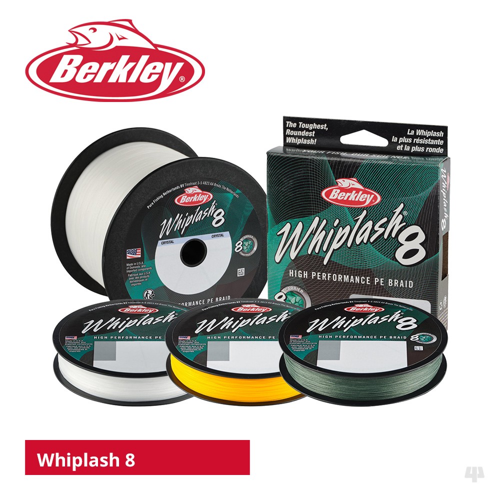 Berkley Whiplash 8 Braided Mainline – Pike Carp Cod Bass Lure Sea Fishing Line