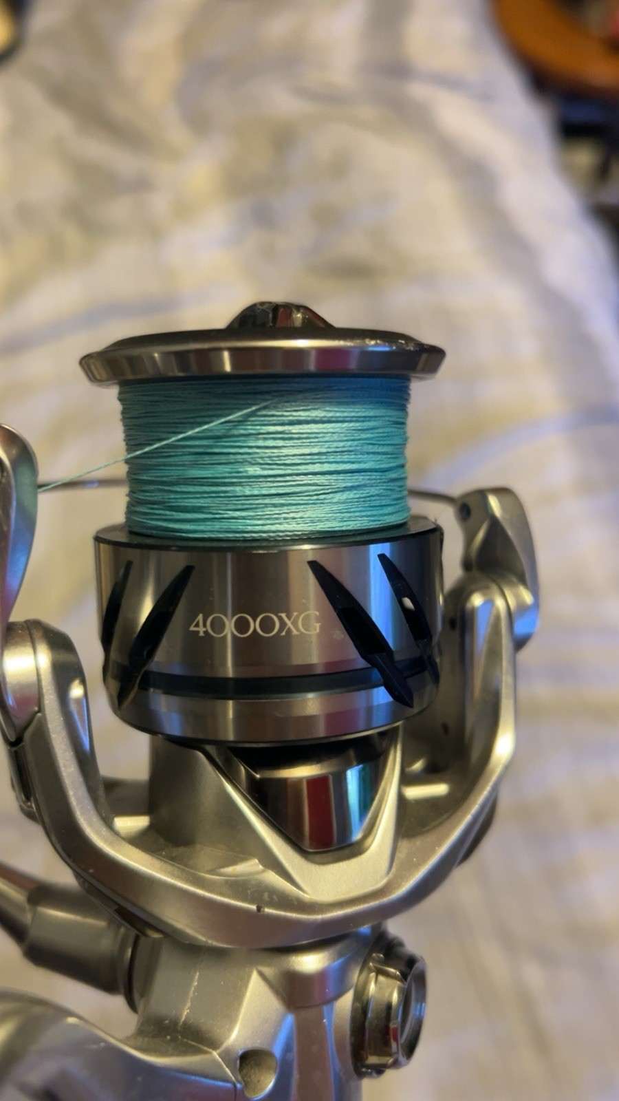*NEW* Shimano STRADIC 4000XG Spinning Reel WITH LINE, custom cork knob.