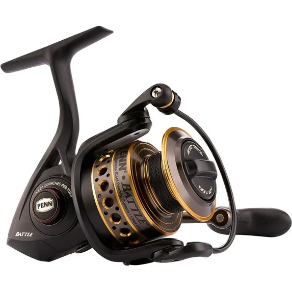 Qty 2  – PENN Battle Spinning Fishing Reels, Black, 4000