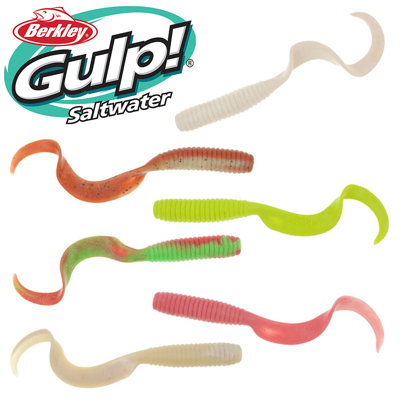 Berkley Gulp! Saltwater Grub 4″ 5″ 6″ 8″ Fluke Flounder Sea Bass Trailer