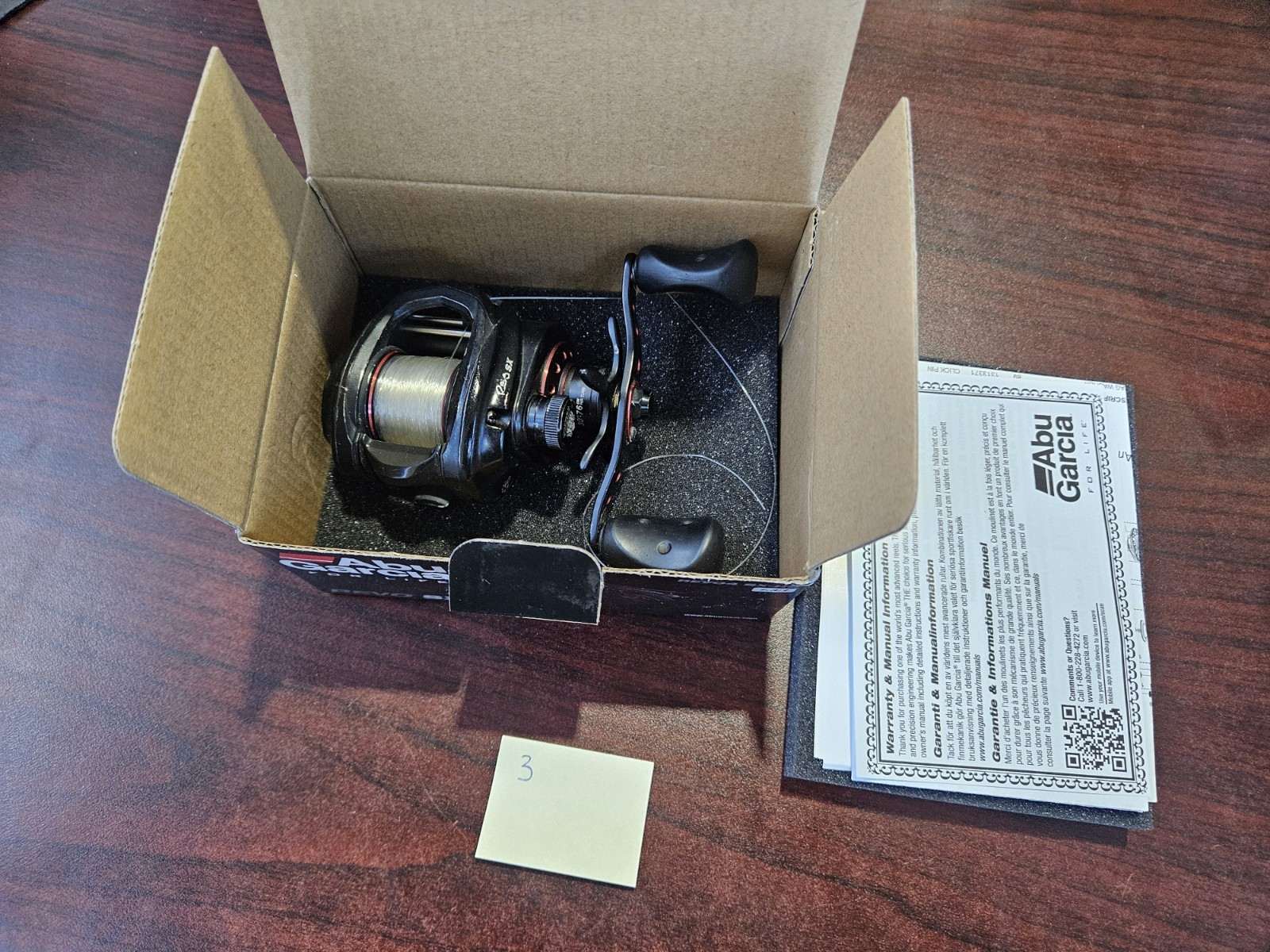Abu Garcia Ambassadeur Revo 4 SX Baitcasting Reel R/H 10BB 7.3:1 Black in Box