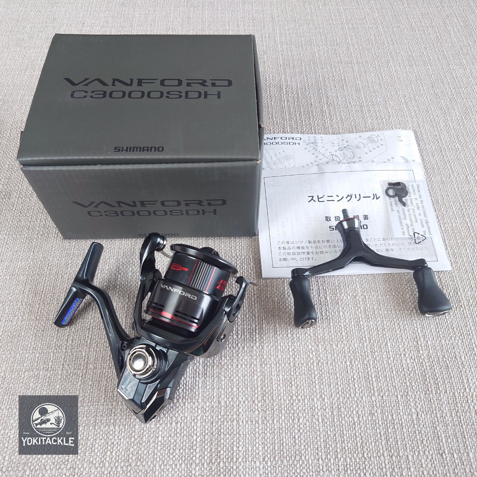 Shimano 24 VANFORD C3000SDH Spinning Reel shipping from JAPAN
