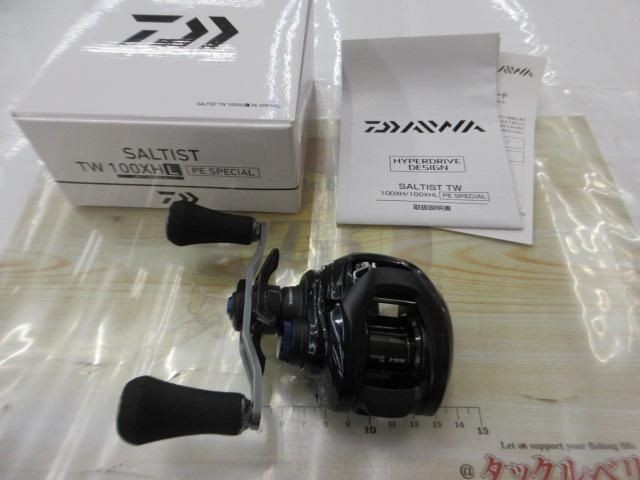 Daiwa 23 Saltist TW 100XHL PE special Bait Casting Reels Used