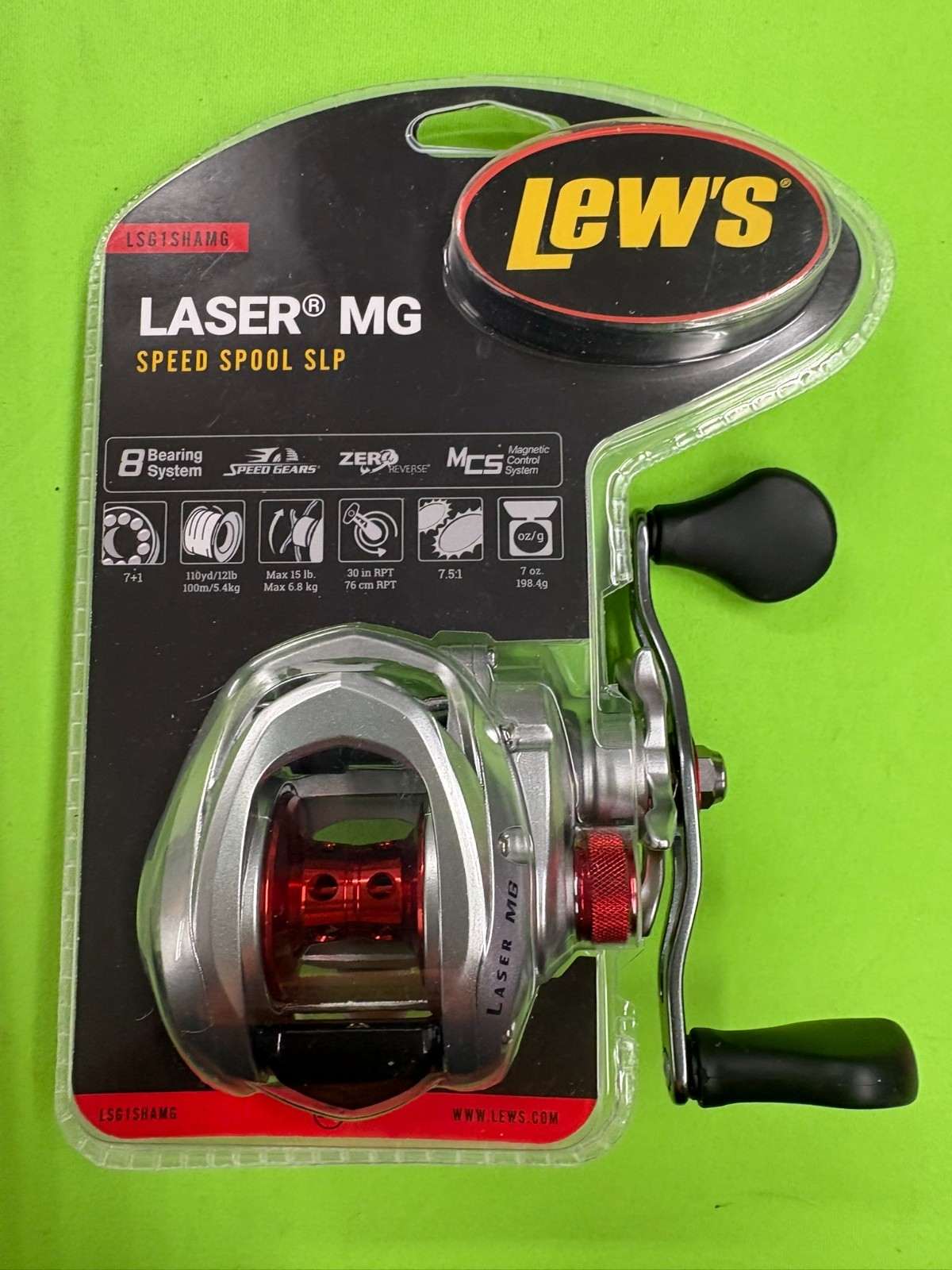 LEW’S LASER MG SPEED SPOOL SLP FISHING REEL