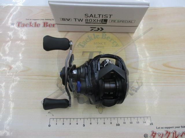 Daiwa 23 Saltist SV TW 80XHL PE special Bait Casting Reels Used