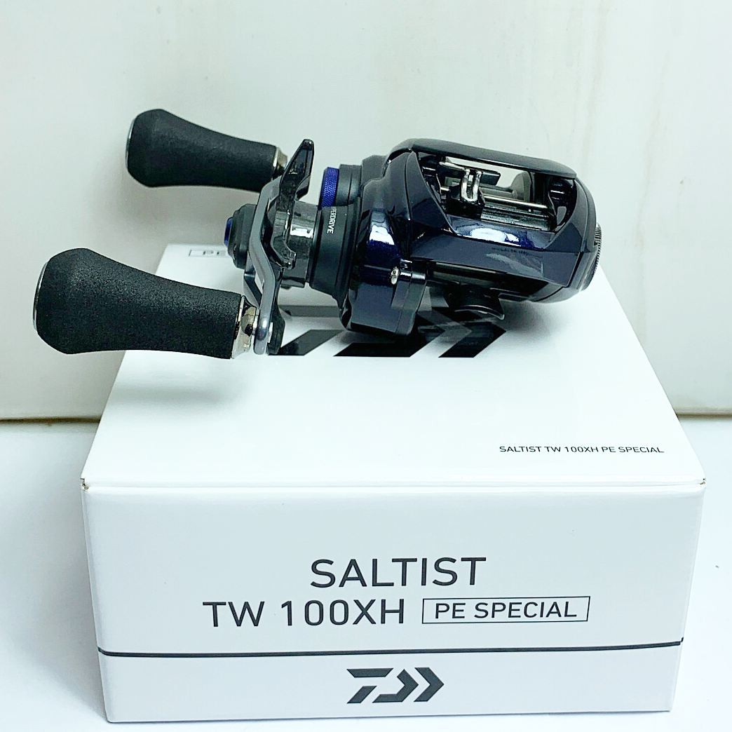 DAIWA 23 Saltist TW 100XH PE Special Baitcasting reel with box and manual 00…