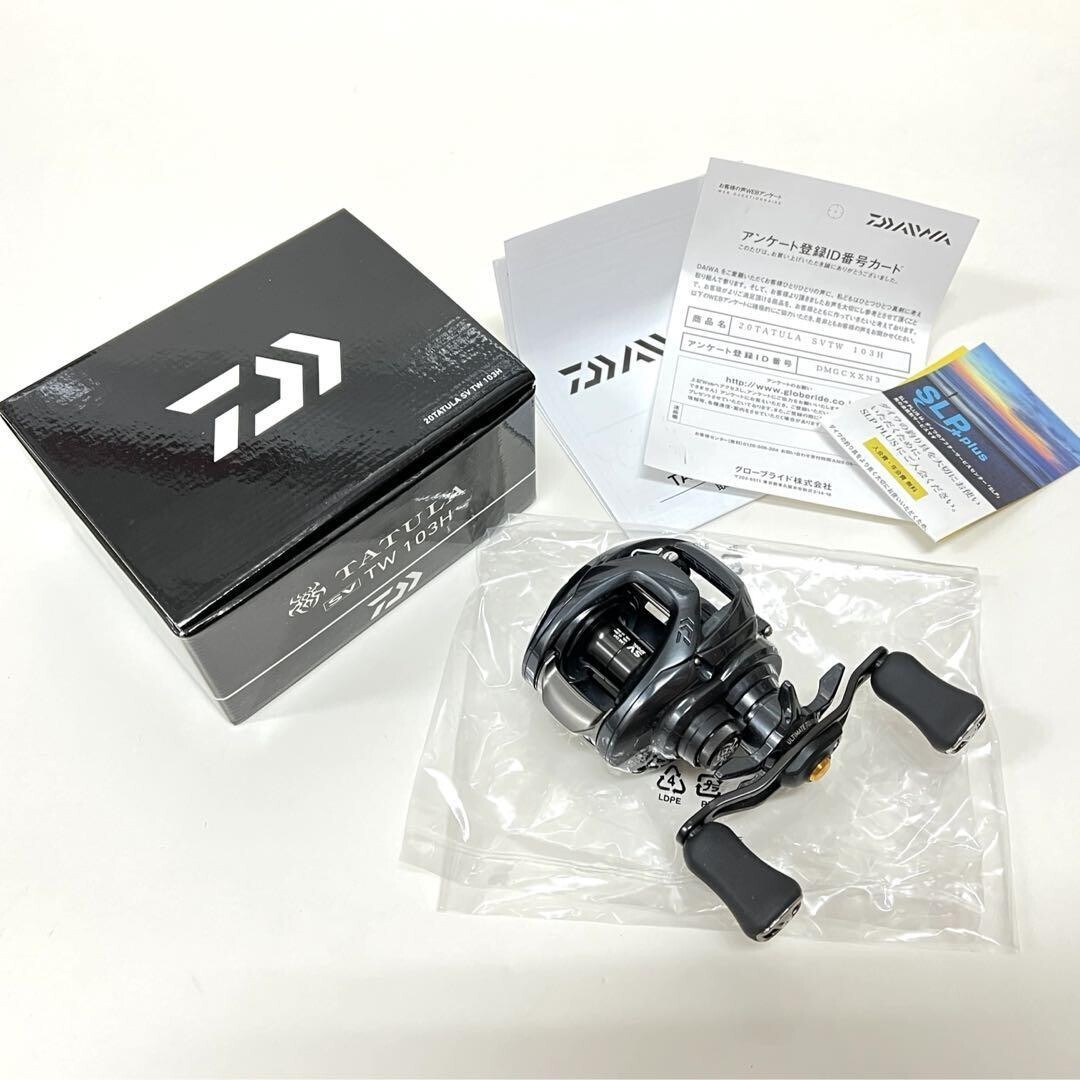 Daiwa 20 TATULA SV TW 103H Casting Reel 6.3 Right Handle Black Brand New