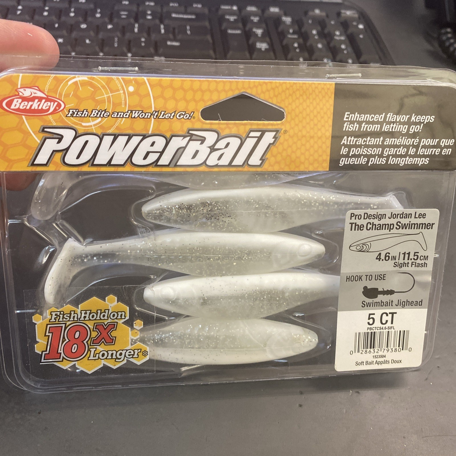 Berkley Powerbait 4.6” The Champ Swimmer Sight Fish Color 5 Count Pack