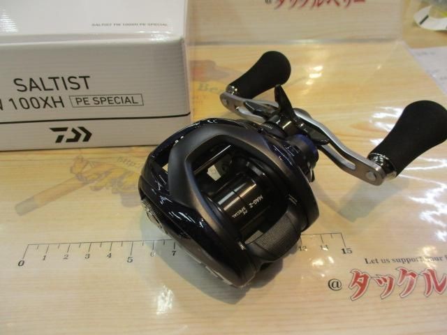 Daiwa 23 Saltist TW 100XH PE special Bait Casting Reels Used