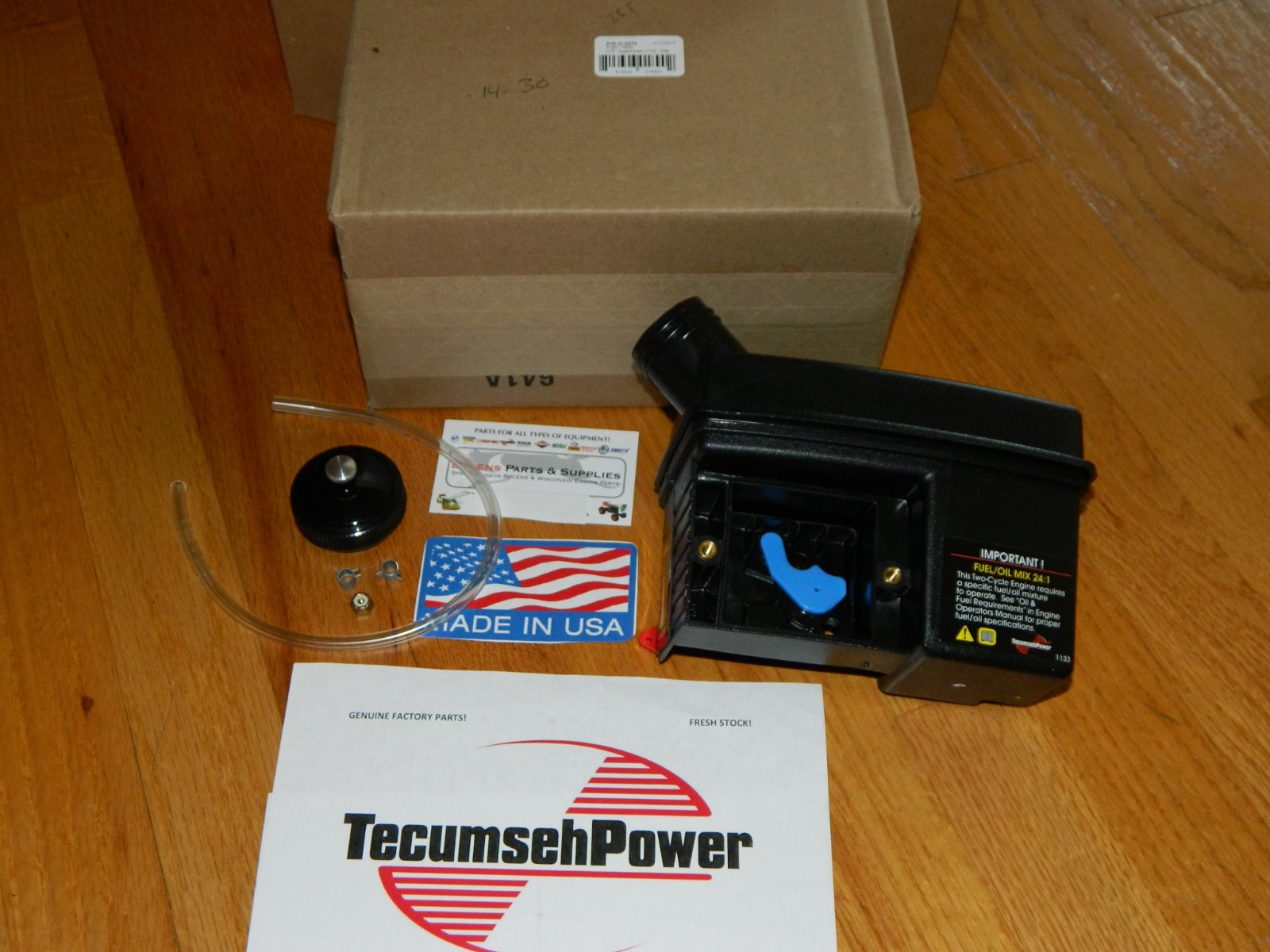 NEW 410275 Strikemaster/Jiffy Ice Auger power drill Gas tank fuel tank kit BLACK