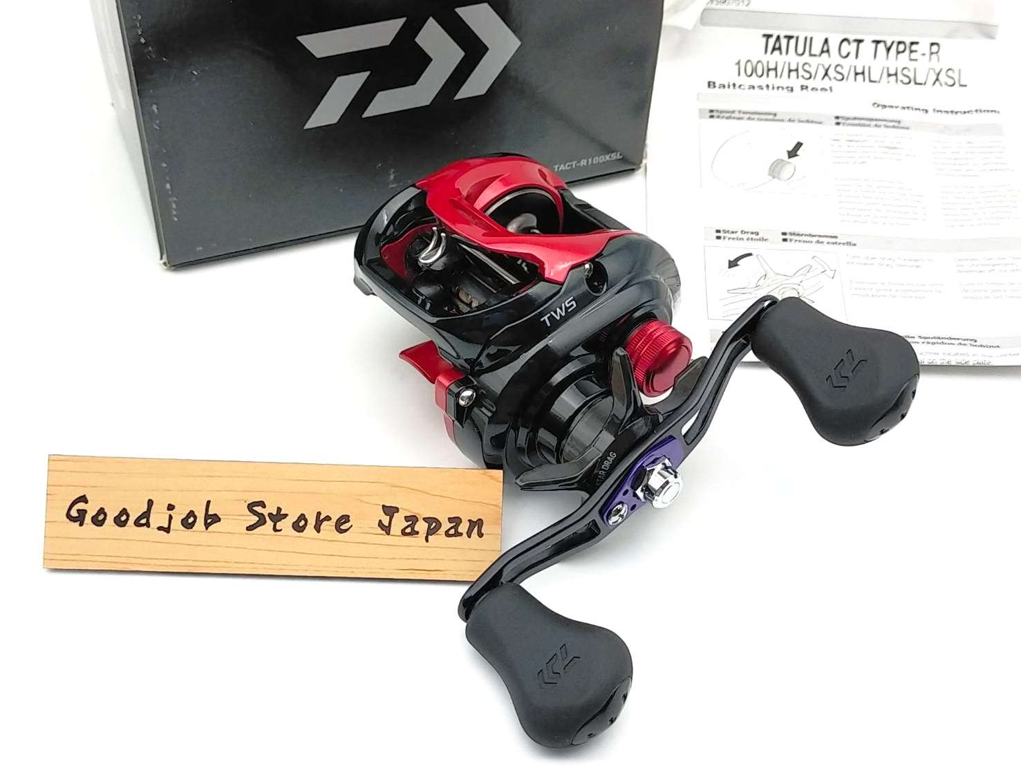Daiwa TATULA CT TYPE-R Type R 100XS Left Used Box Fishing Reel  From Japan F/S
