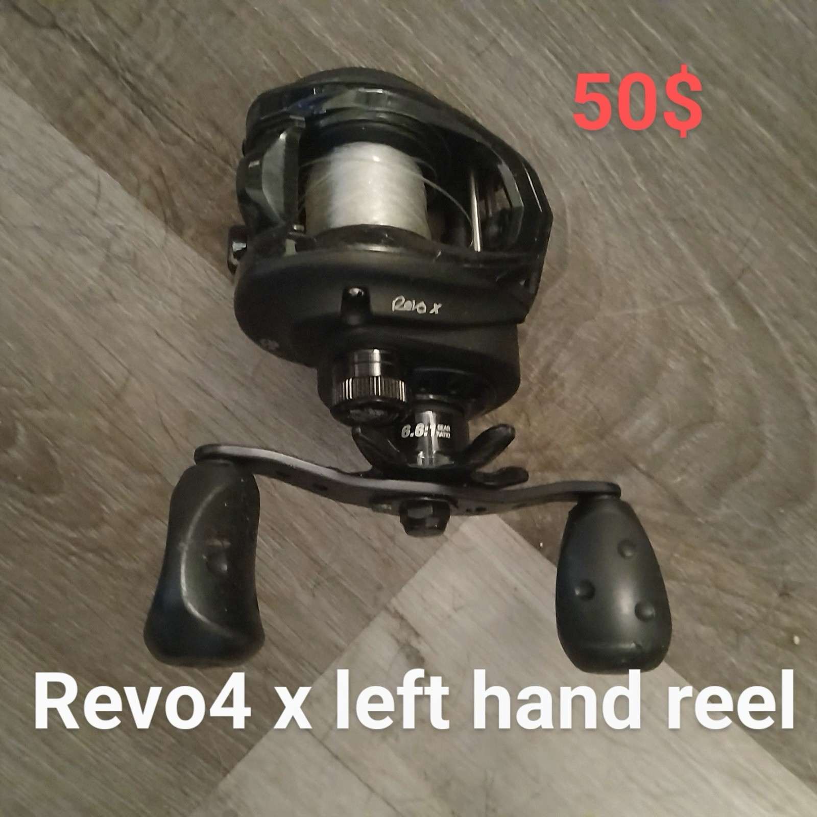 Abu Garcia Revo X Revo4 X-HS-L Left Handed Bait-Cast Reel – TESTED – PRE-OWNED