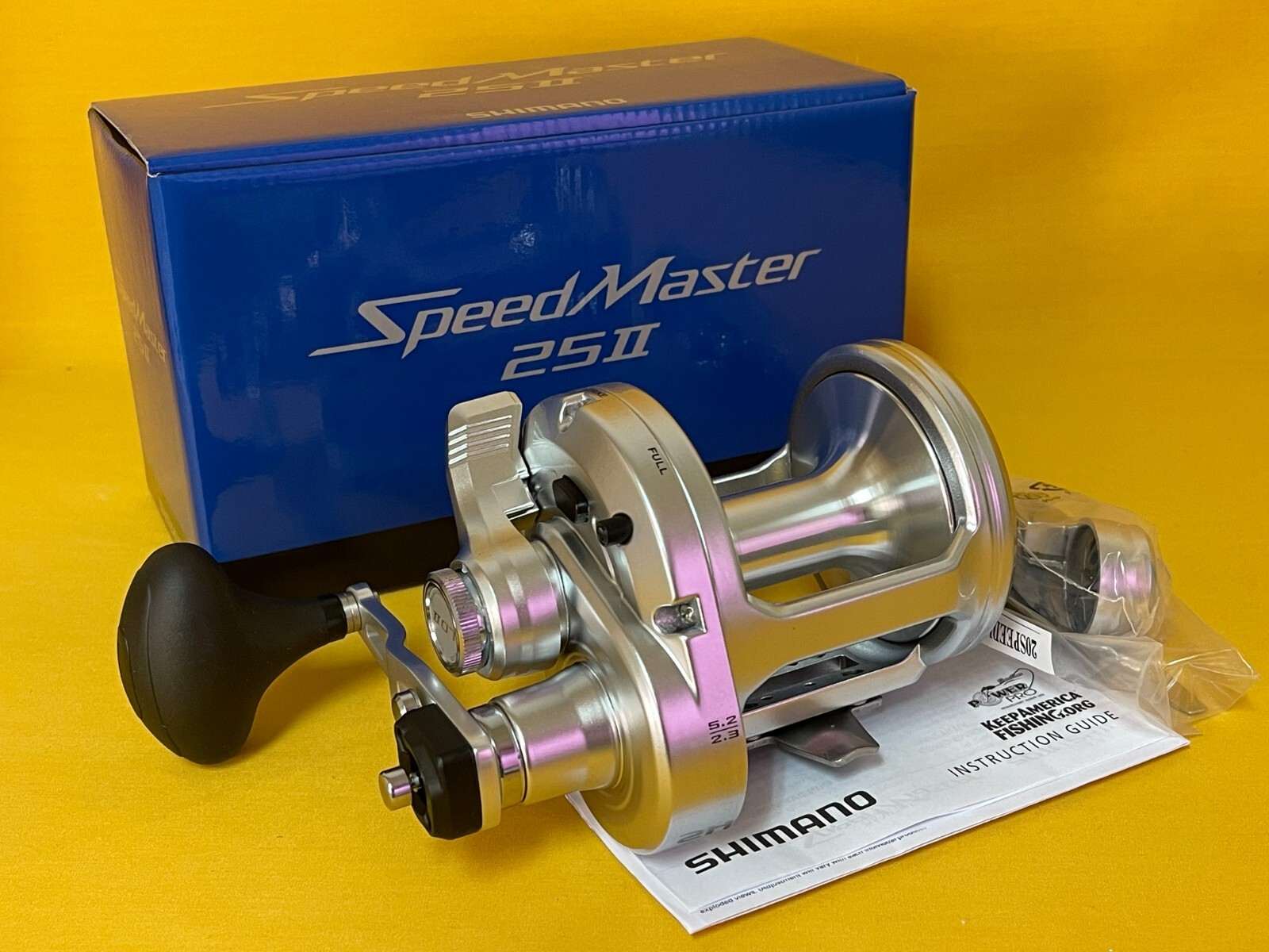 New SHIMANO SPEEDMASTER 25II 25 II 2 SPEED LEVER DRAG REEL *1-3 DAYS DELIVERY*
