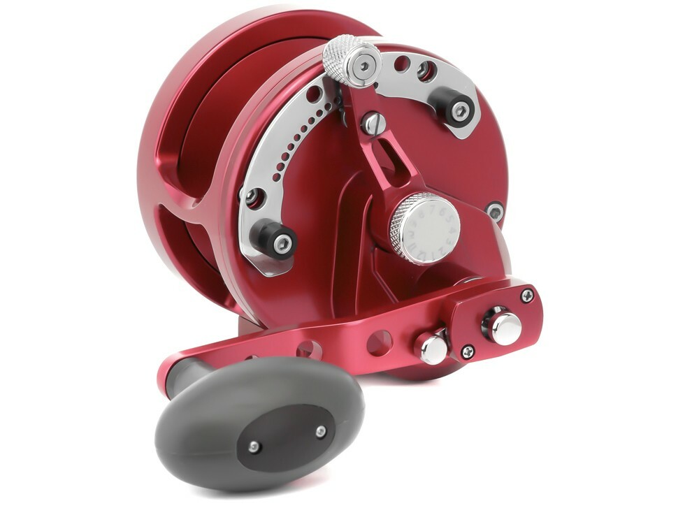 Avet HXJ 5/2 MC Two-Speed Lever Drag Casting Reel HXJ5/2MC RED – Right Handed