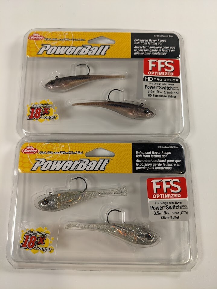 Berkley Powerbait fishing lure lot, Silver Bullet & Shiners, gift idea for dads