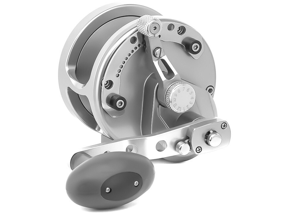 Avet HXJ5/2 MC Two-Speed Lever Drag Casting Reel –  SILVER – Right Handed