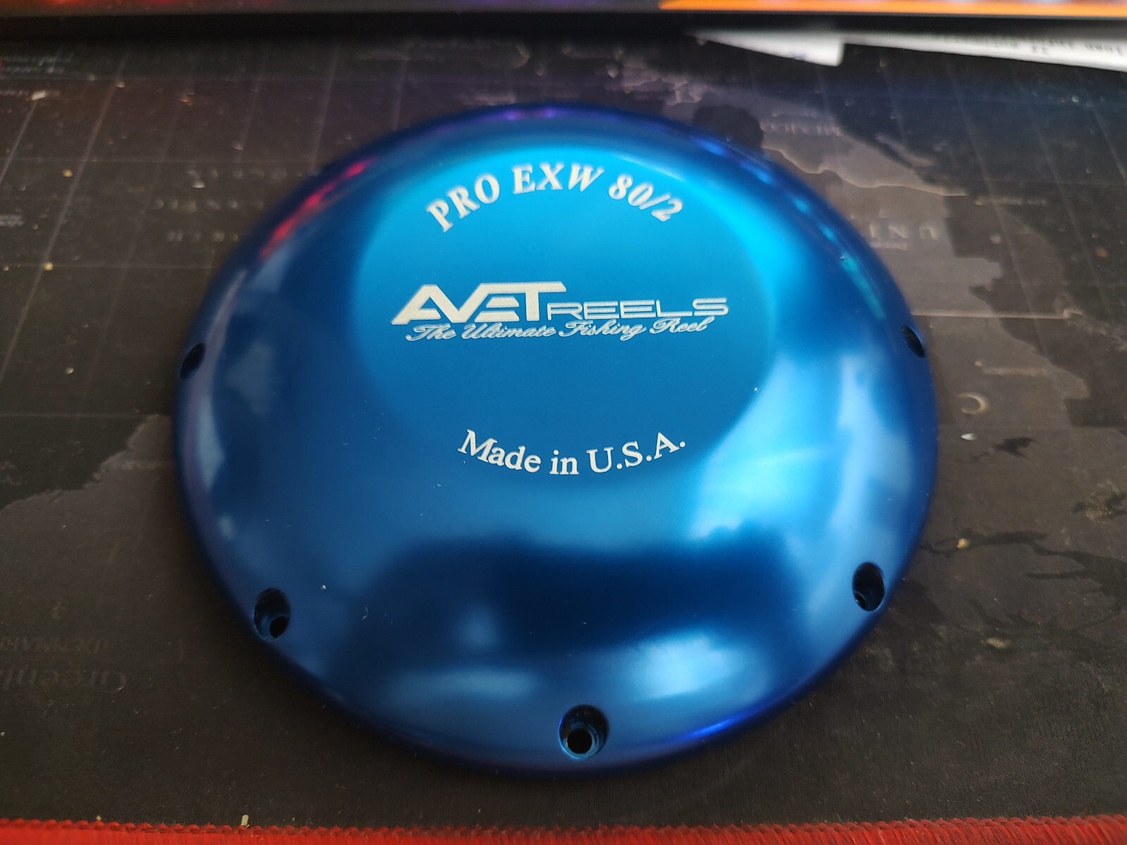 Avet Non Handle Side – Side Plate EX80/2, EXW80/2 Reels – Blue Color