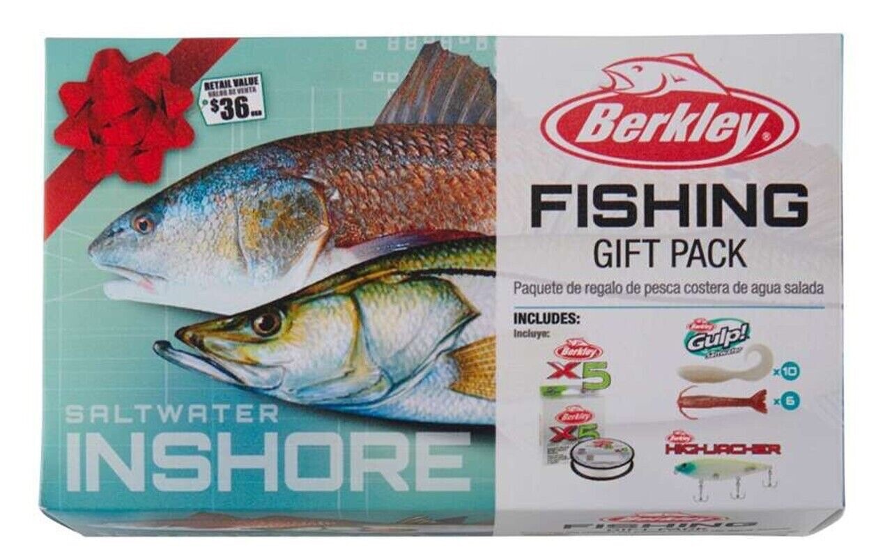 Berkley Saltwater Inshore Fishing Gift Kit Pack ~ Line, Lure & Baits ~ NEW
