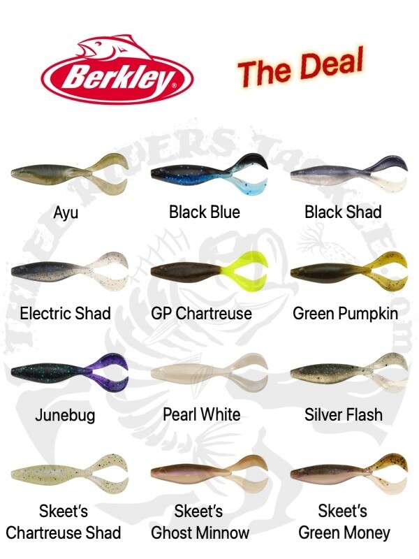 SALE – Berkley PowerBait The Deal 4.5″ – Bladed Jig Trailer – Choose Color